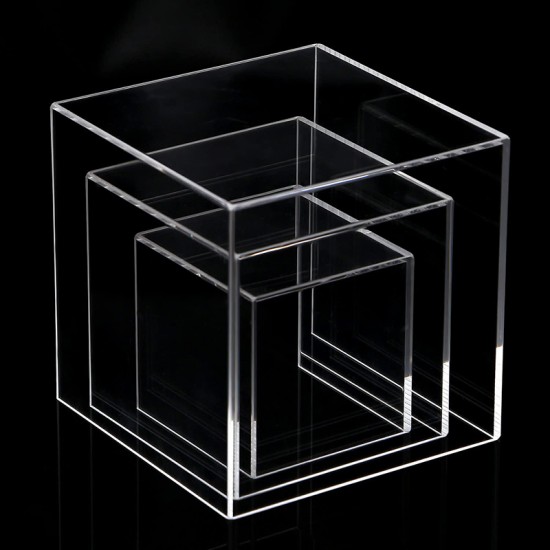 4 SIDED ACRYLIC DISPLAY CASE FOR COLLECTIBLES & STATUES