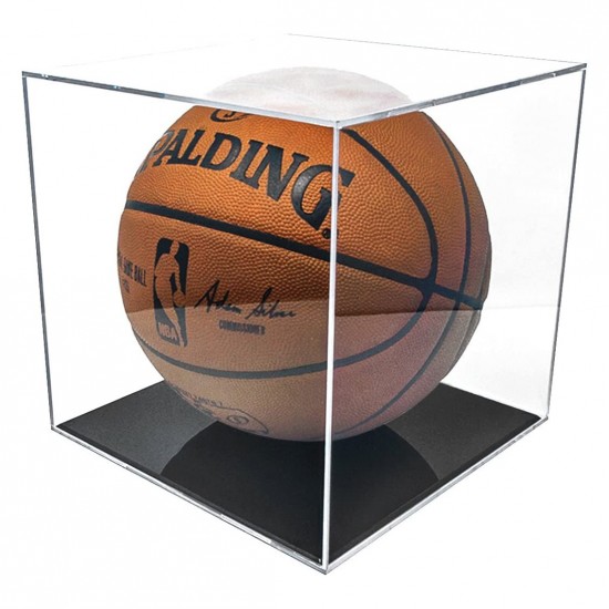 CLEAR SQUARE BASKETBALL & FOOTBALL DISPLAY BOX